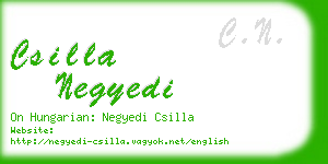 csilla negyedi business card